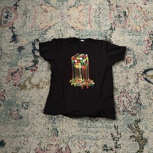 K12 short sleeve T-shirt, black size extra small